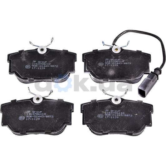 1163706110 JP Group Гальмівні колодки для Volkswagen Transporter