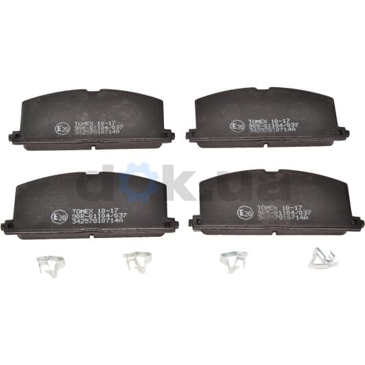 1017 Tomex Гальмівні колодки