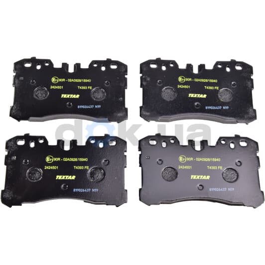 2424501 Textar Тормозные колодки для Lexus LS