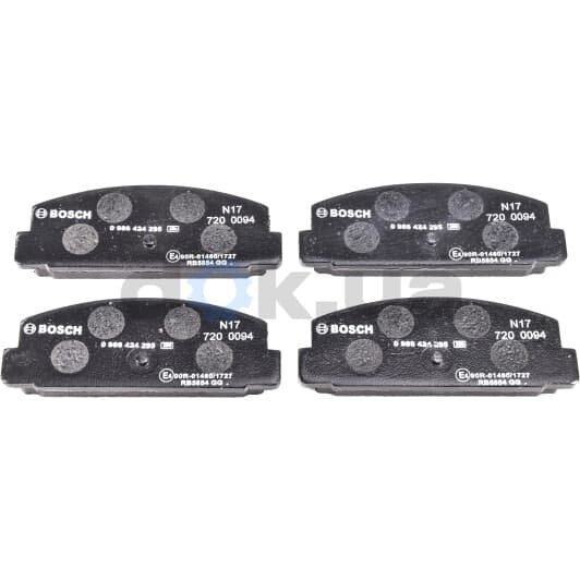 0 986 424 295 Bosch Гальмівні колодки