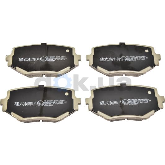 PA-893AF Japanparts Тормозные колодки