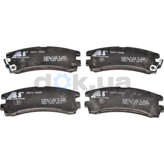 36674 A.B.S. Тормозные колодки