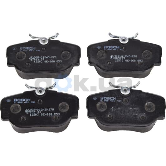 0 986 491 730 Bosch Тормозные колодки