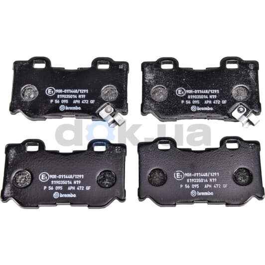 P 56 095 Brembo Гальмівні колодки