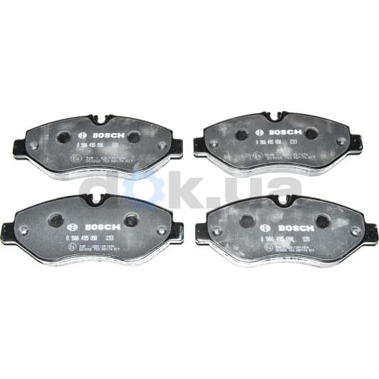 0 986 495 098 Bosch Гальмівні колодки