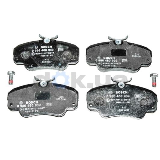 0 986 460 939 Bosch Гальмівні колодки
