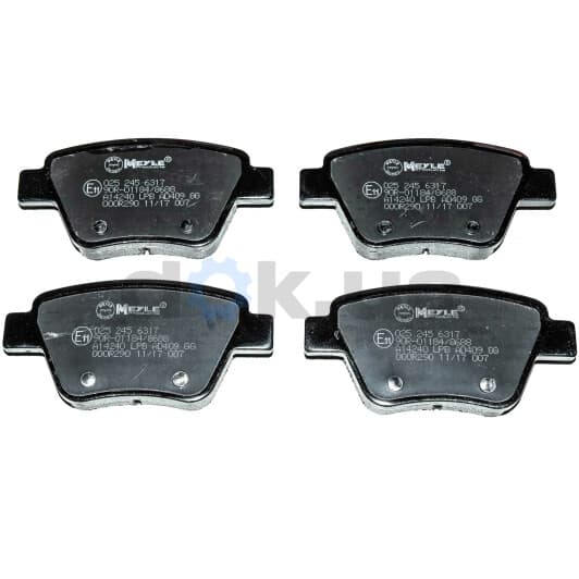 025 245 6317 Meyle Тормозные колодки