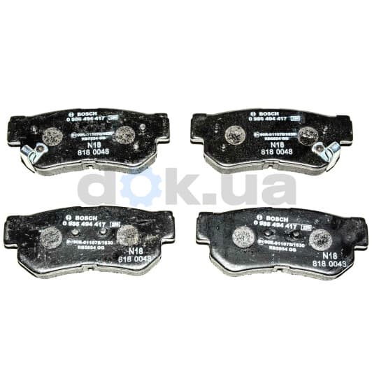 0 986 494 417 Bosch Гальмівні колодки