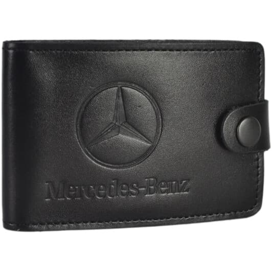 Визитница Poputchik 4002-035 с логотипом Merсedes-Benz цвет черный