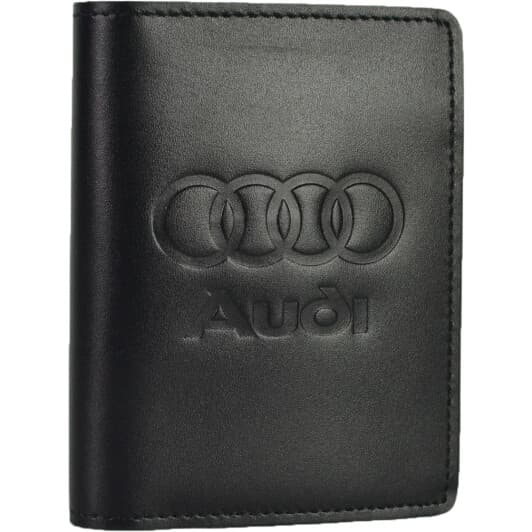 Портмоне-органайзер Poputchik 5070-040 с логотипом Audi цвет черный