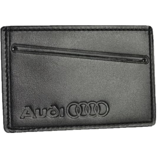 Картхолдер Poputchik 5014-040 с логотипом Audi цвет черный