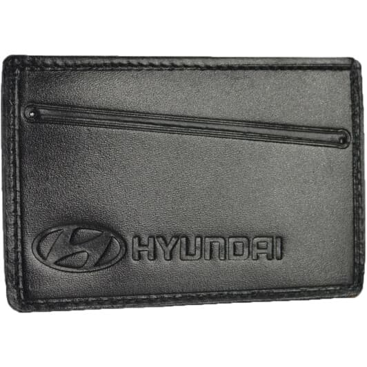 Картхолдер Poputchik 5014-048 з логотипом Hyundai колір чорний