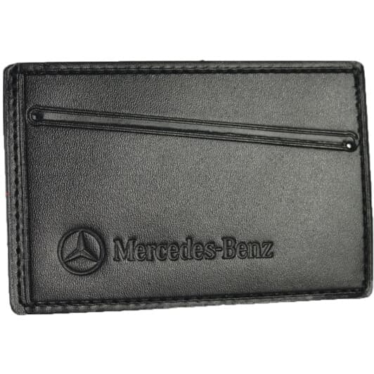 Картхолдер Poputchik 5014-035 с логотипом Merсedes-Benz цвет черный