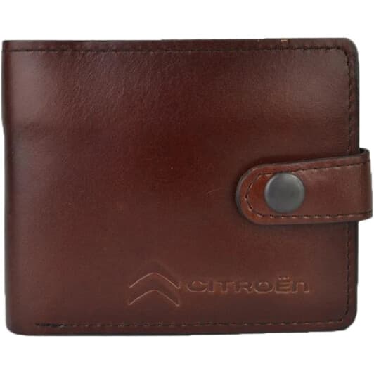 Портмоне-органайзер Poputchik 4022-027P з логотипом Citroen колір коричневий