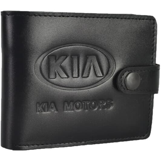 Портмоне-органайзер Poputchik 4022-029 з логотипом KIA колір чорний