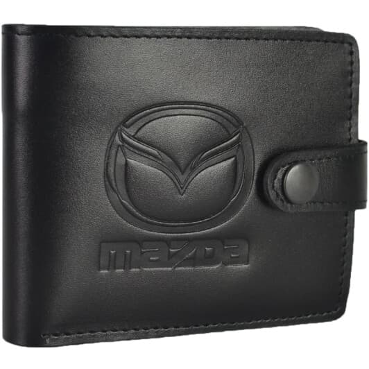 Портмоне-органайзер Poputchik 4022-038 з логотипом Mazda колір чорний