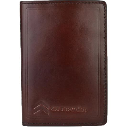 Портмоне-органайзер Poputchik 5062-027P с логотипом Citroen цвет коричневый