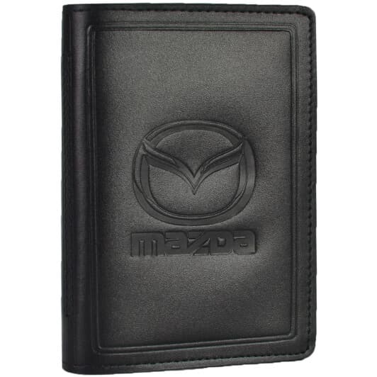 Портмоне-органайзер Poputchik 5062-038 з логотипом Mazda колір чорний