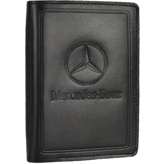 Портмоне-органайзер Poputchik 5062-035 з логотипом Mercedes-Benz колір чорний