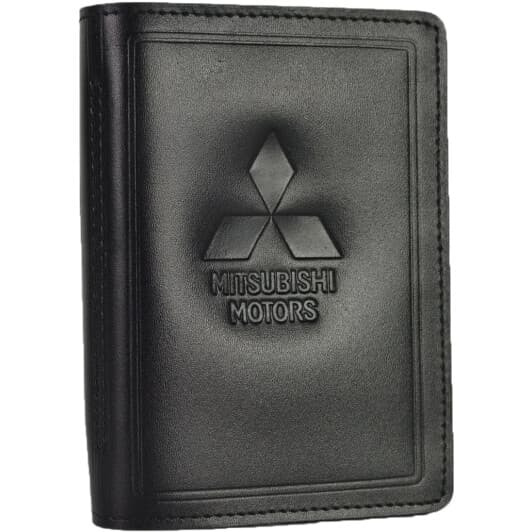 Портмоне-органайзер Poputchik 5062-036 з логотипом Mitsubishi колір чорний