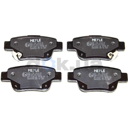 025 236 2016/W Meyle Тормозные колодки