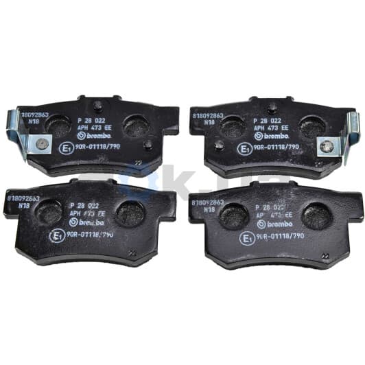 P 28 022 Brembo Гальмівні колодки