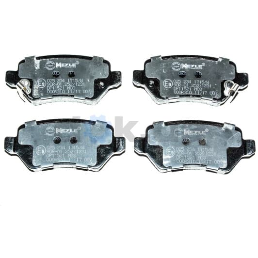 025 234 1715/W Meyle Тормозные колодки