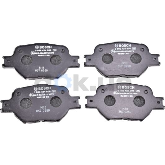 0 986 424 808 Bosch Гальмівні колодки