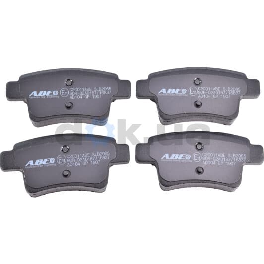 C2C011ABE ABE Тормозные колодки