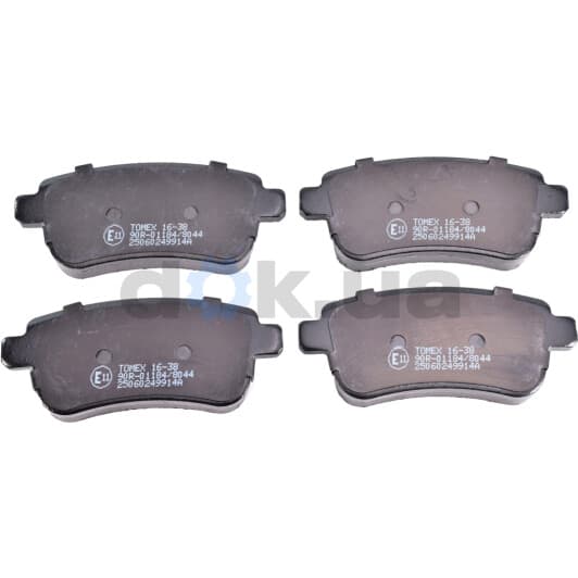 1638 Tomex Тормозные колодки