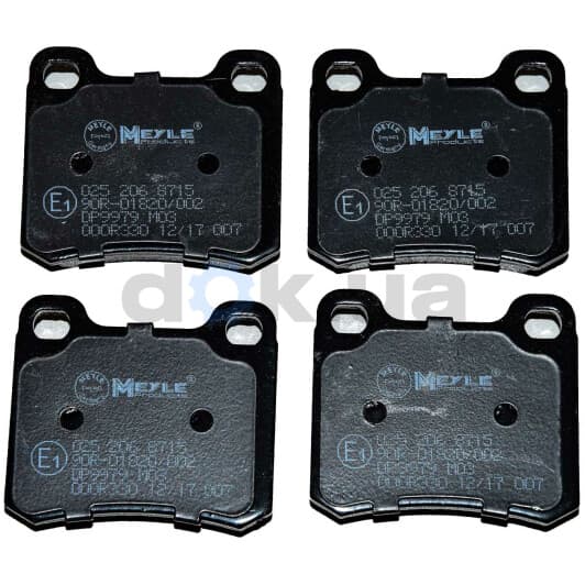 025 206 8715 Meyle Тормозные колодки