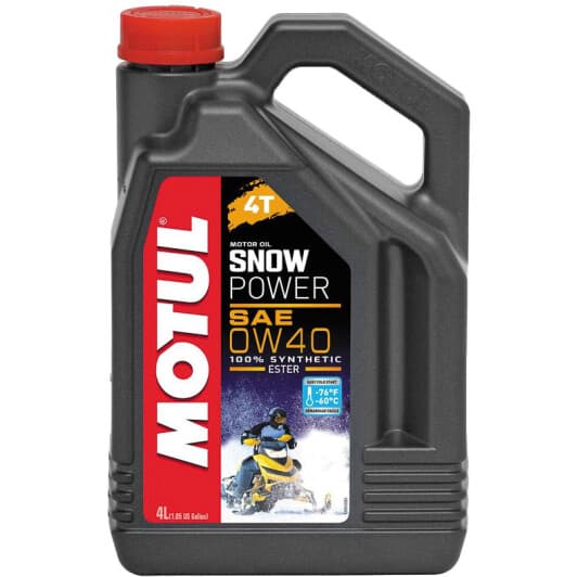 4T Motul SnowPower 0W-40, 4 л (826907) моторна олива 4T