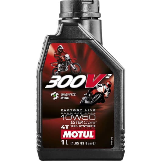 Motul 300V² Factory Line Off Road 10W-50, 1 л (835811) моторное масло 4T