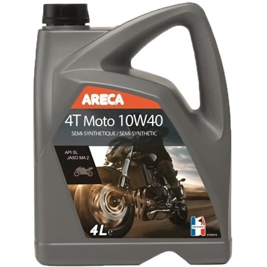 Моторна олива 4T Areca Moto 10W-40 синтетическое, 4 л