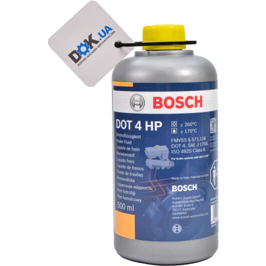 Bosch HP DOT 4 ABS, ESP, гальмівна рідина пластикова тара