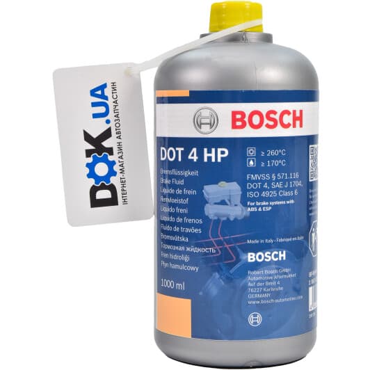 Bosch HP DOT 4 ABS, ESP, 1 л (1987479113) тормозная жидкость пластиковая тара