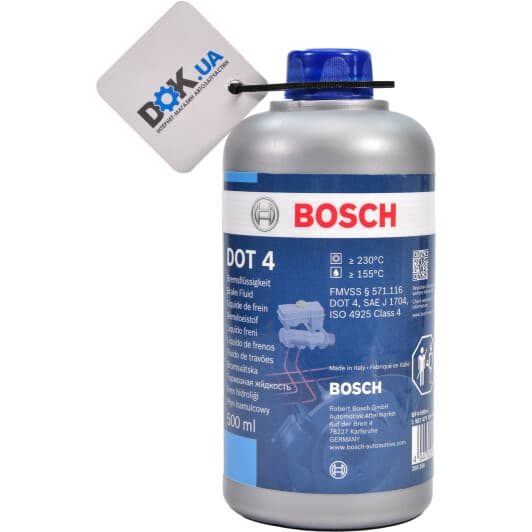 Гальмівна рідина Bosch DOT 4 пластик