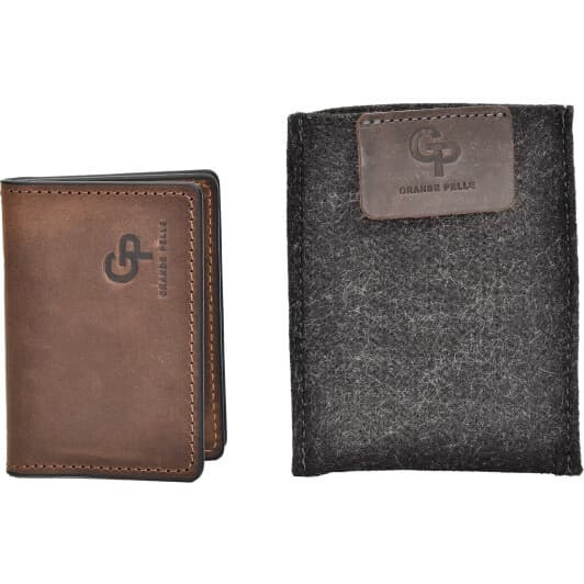 Обложка для прав и техпаспорта Grande Pelle 11292 без логотипа авто цвет коричневый