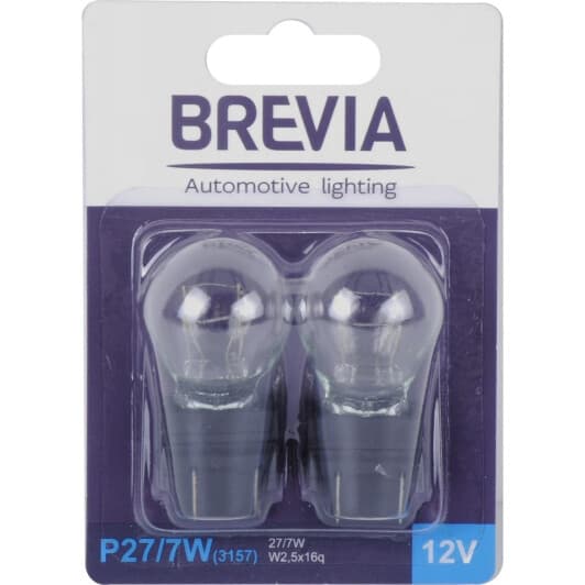 Автолампа Brevia P27/7W W2,5x16q 7 W прозора 12339B2
