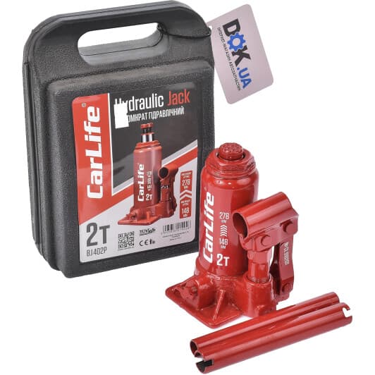 Домкрат Carlife бутылочный гидравлический 2 т BJ402P