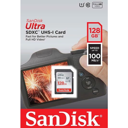 Карта памяти SanDisk Ultra Light SDXC 128 ГБ