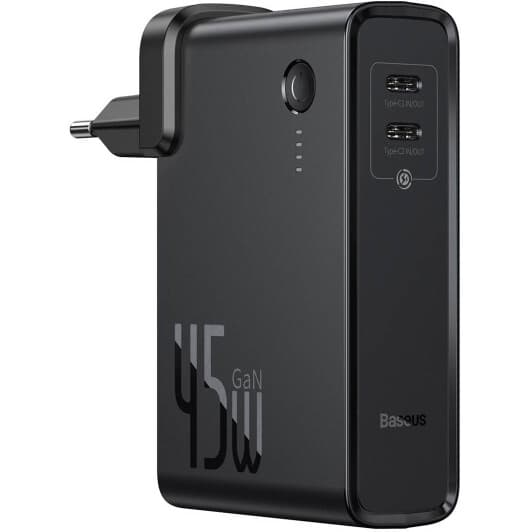 Повербанк Baseus Power Station（GaN）2 in 1 C+C 10000 mAh 45 Вт