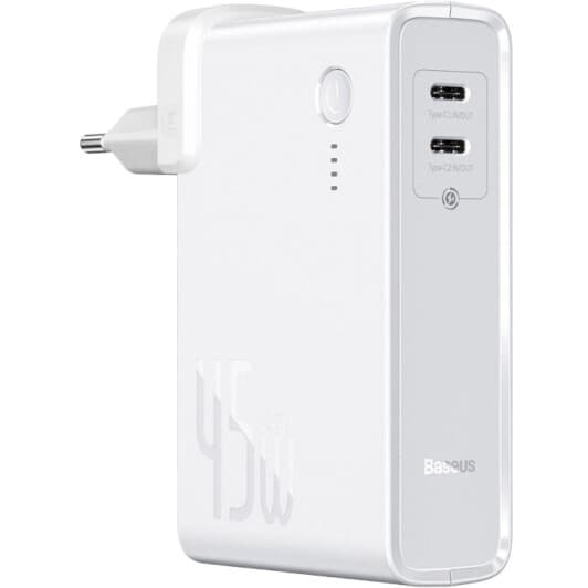 Повербанк Baseus Power Station（GaN）2 in 1 C+C 10000 mAh 45 Вт