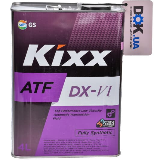 Kixx ATF DX-VI (4 л) трансмиссионное масло