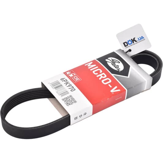 6PK970 Gates Поликлиновой ремень