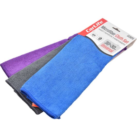 Набор салфеток Carlife cc925 микрофибра 3 шт