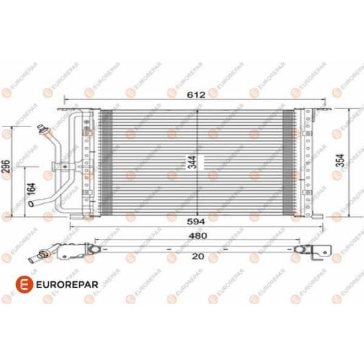 1609637480 Eurorepar Радиатор кондиционера