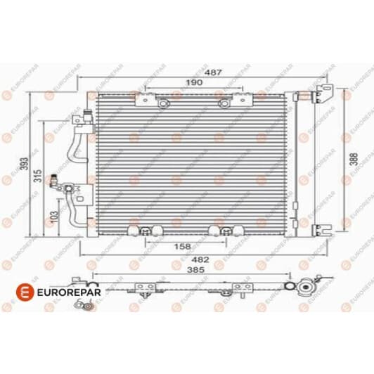 1610160680 Eurorepar Радиатор кондиционера
