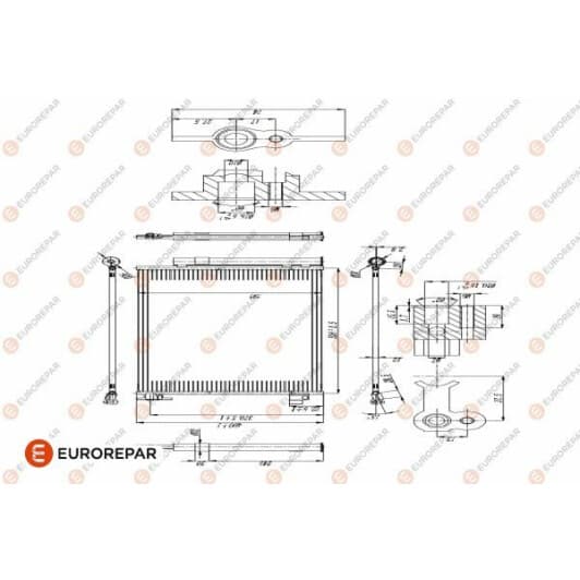 1618100080 Eurorepar Радиатор кондиционера