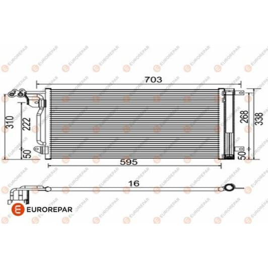 1618099680 Eurorepar Радіатор кондиціонера